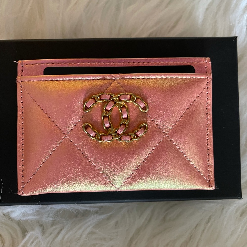 Gorgeous pink card holder .